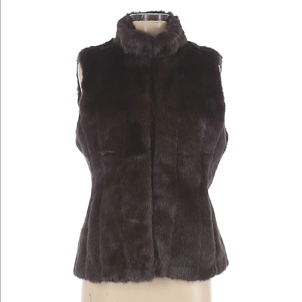 Banana Republic Faux Fur Vest
